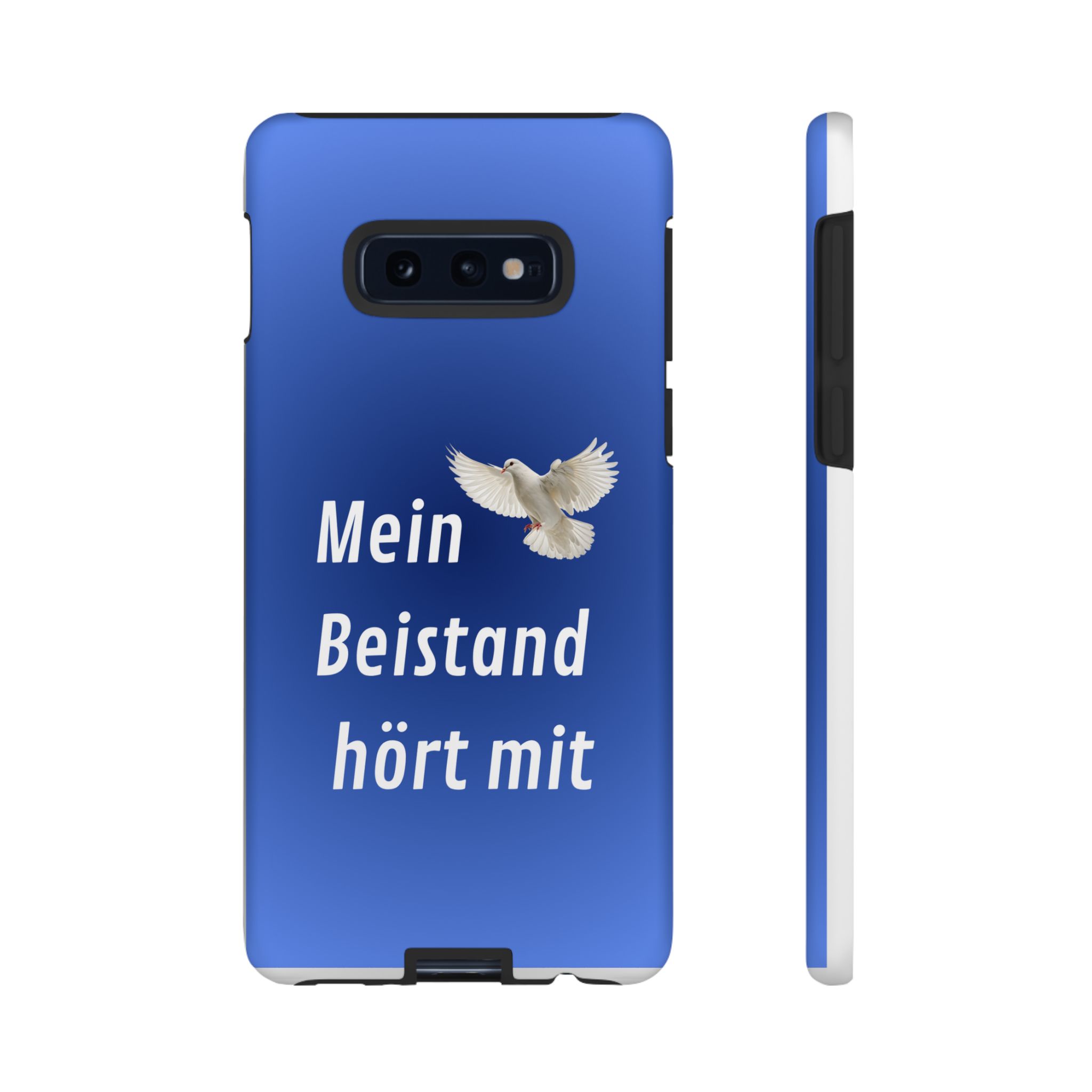“Mein Beistand hört mit” blau